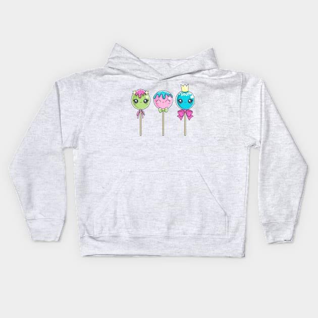 Delicious lollipops Kids Hoodie by Birdbox